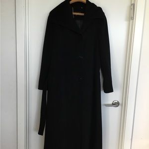 Ellen Tracy Black Long Coat Size 14 $100